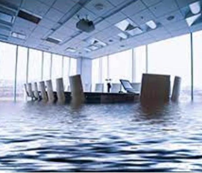 flooded board room